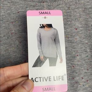 Grey sweatshirt ( light weight) w confetti